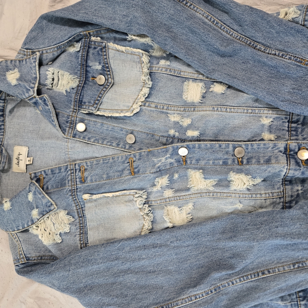 Distressed Denim Jacket